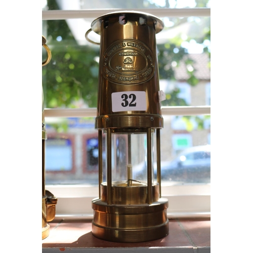 32 - E Thomas & Williams Ltd Cambrian Miners Lamp