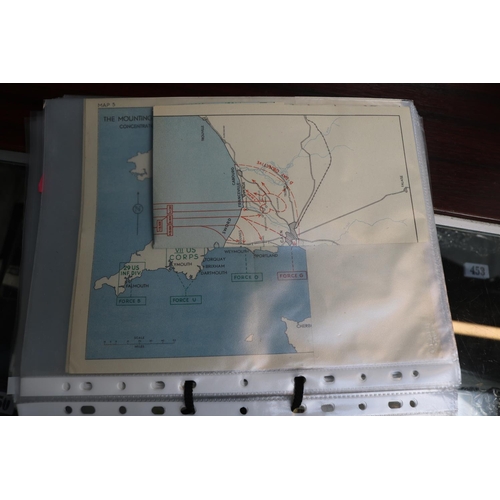 39 - Series of 45 Maps and 3 Diagrams relating to D-Day WWII to include maps for the Battle of the Bulge,... 