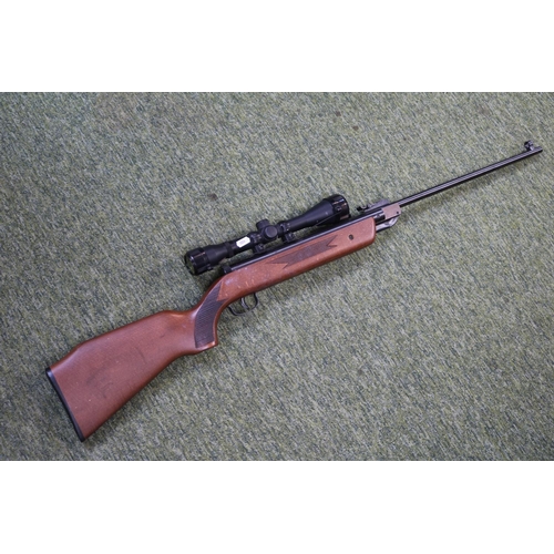 54 - Chinese .22 Air Rifle with 4 x 40 Scope with Walnut stock