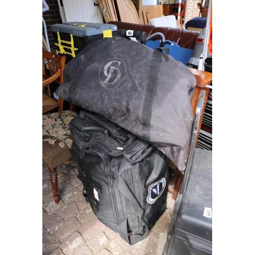 661 - Collection of Wet Suits, snorkeling items, Dive watch and Diving knife