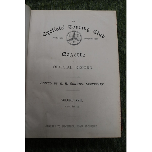 57 - Cyclists Touring Club Gazette 2 Bound Volumes and a Scotland's Story by I E Marshall