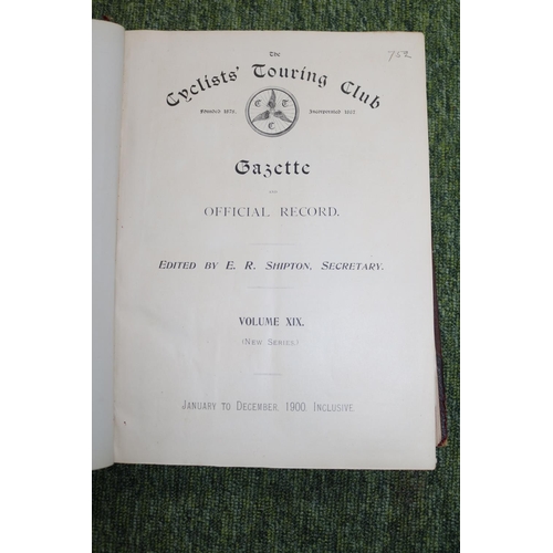 57 - Cyclists Touring Club Gazette 2 Bound Volumes and a Scotland's Story by I E Marshall