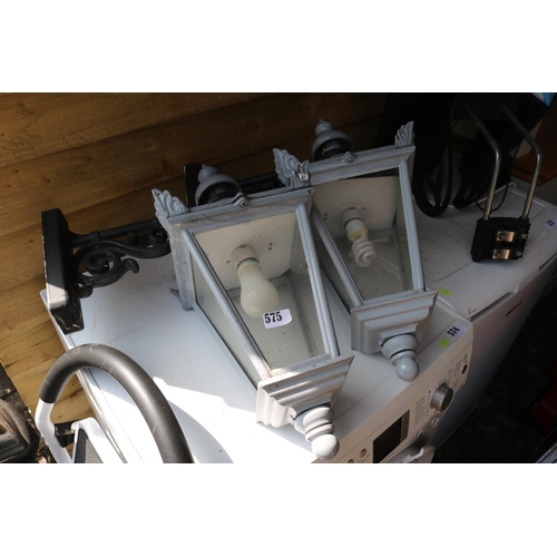 575 - Pair of Outside wall mounted lights