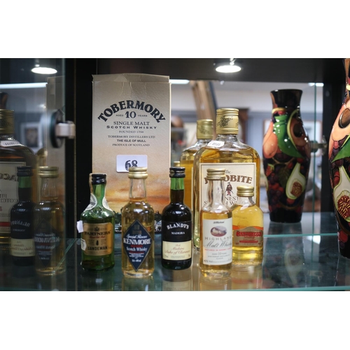 68 - Collection of assorted Whisky to include Tobermory Single Malt 10 Year, The Jacobite, Kenmore etc.