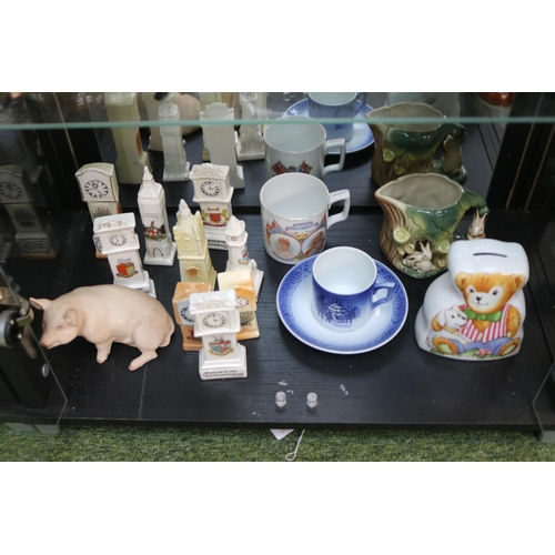 73 - 2 Shelves of assorted Ceramics to include Maling, Royal Copenhagen etc