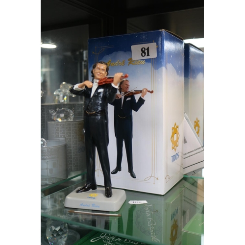 81 - Andre Rieu collectable figure by Tros boxed 18cm in Height