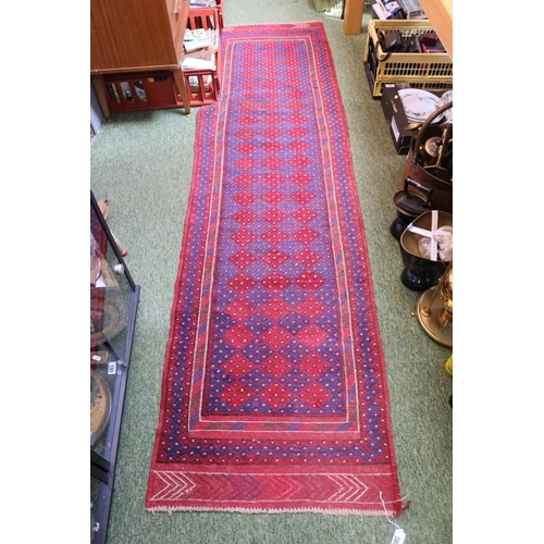 105 - Meshwani Red Ground Rug 264 x 65cm