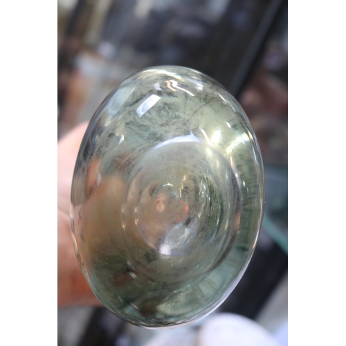 89 - 2 Whitefriars clear glass vases 22cm in Height