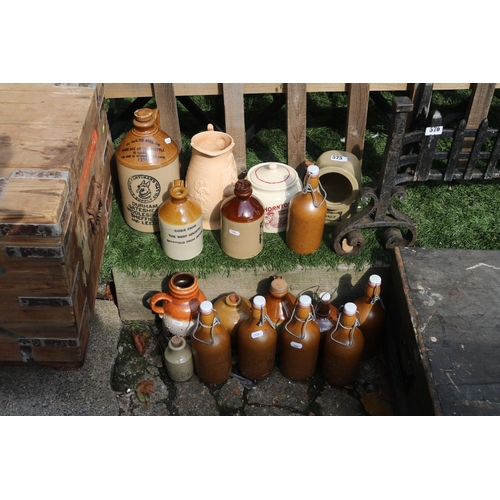 575 - Collection of assorted Two Tone Ale and other jars and bottles