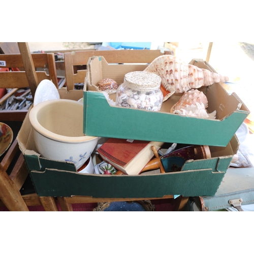 601 - Large collection of House clearance items to include Shells, Ceramics etc