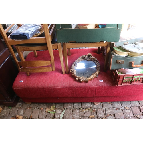 602 - Long upholstered Chaise/Footstool