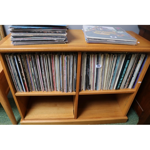 102 - Large collection of assorted Vinyl Records to include Elvis, Barbara Streisand, Simon & Garfunkel et... 