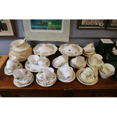 106 - Collection of ceramics to include Royal Stuart, Royal Vale, Grindley Part dinner set etc.