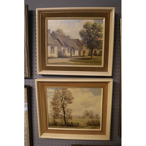 130 - Collection of 3 Paintings by S G Anderson Oil on board