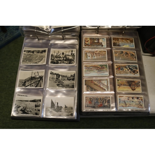 140 - 2 Albums of assorted Cigarette Cards to include Churchman Navy at Work, Wills Mining, John Player Ol... 