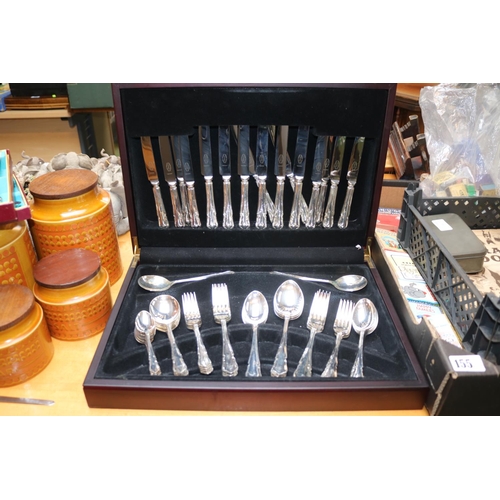 154 - Cased Butler Cavendish A1 Plate Canteen of Cutlery and assorted boxed Butler Plated ware