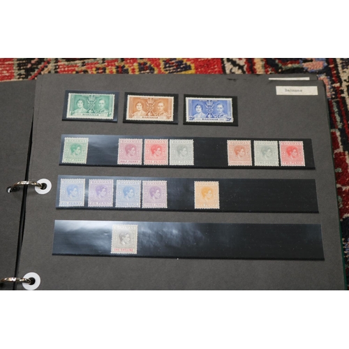 25 - Album of George VI Commonwealth stamps to include Bahamas, Bermuda, Cyprus. Mostly uncirculated