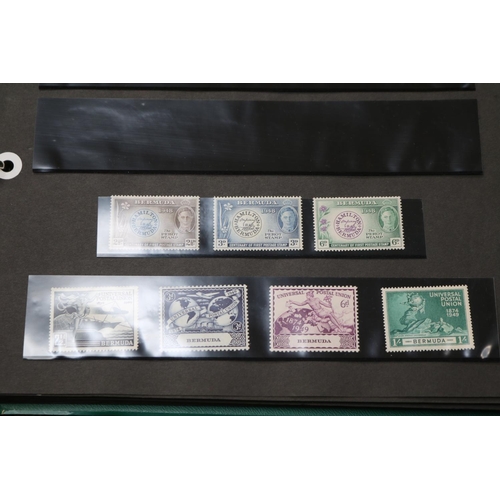 25 - Album of George VI Commonwealth stamps to include Bahamas, Bermuda, Cyprus. Mostly uncirculated