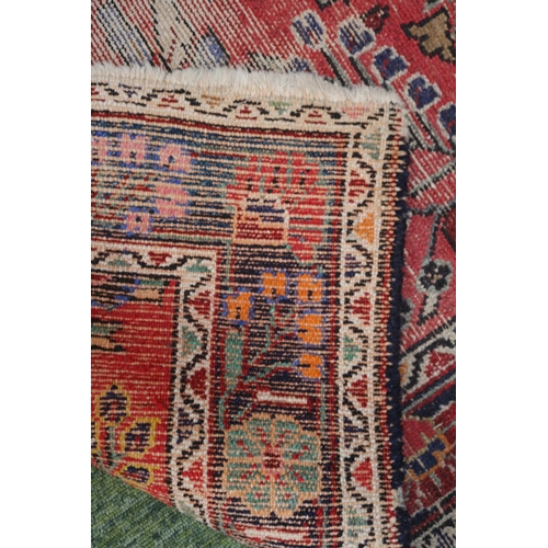 28 - Antique Hamadan Red Ground Rug 150 x 103cm