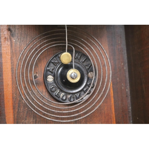 40 - Mahogany cased American Mantel clock with roman numeral dial