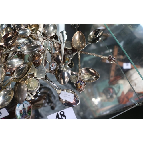 48 - Collection of Silver & Silverplated Collectors spoons