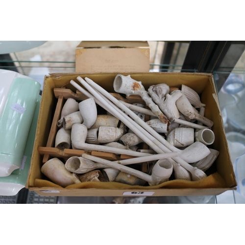 63 - Local interest: Collection of 19thC and Early 20thC Clay Pipes found around the Old Dolphin Hotel St... 