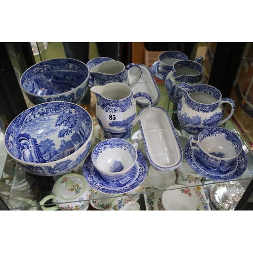 85 - Collection of Spode Italian Blue & White ceramics tableware