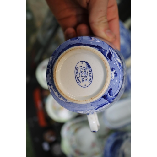 85 - Collection of Spode Italian Blue & White ceramics tableware