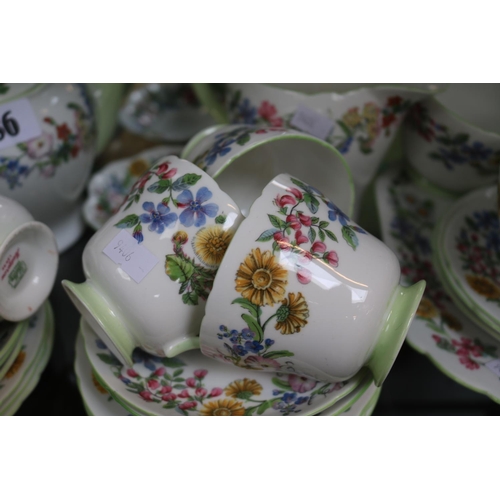 86 - Shelley Hedgerow Floral decorated Tea Set comprising of Tea pot, Sandwich plate etc