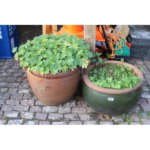 618 - 2 Large Garden Pots