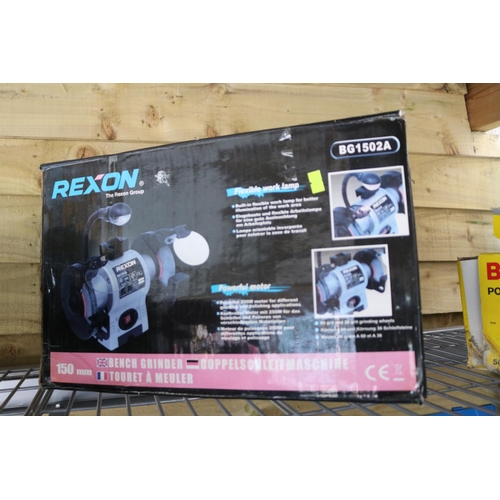 625 - Rexon BG1502A Bench Grinder