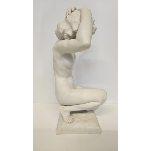 4 - Hutschenreuther Nude of a crouching woman entitled The Kneeling' by Karl Tutter (1883-1969) signed t... 