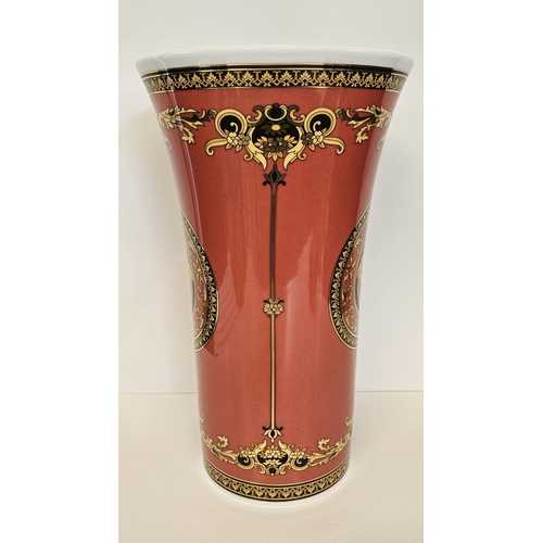 8 - A Medusa Versace porcelain vase by Rosenthal Studio line with highly gilded classic decoration and a... 