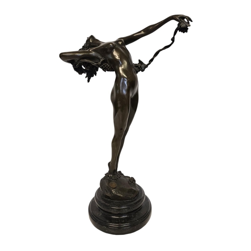 63 - After Harriet Witney Frishmuth, American (1880-1980); A The Vine, the mid brown patinated bronze fig... 