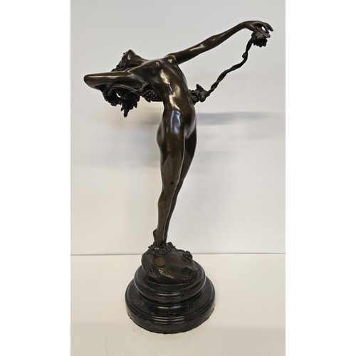 63 - After Harriet Witney Frishmuth, American (1880-1980); A The Vine, the mid brown patinated bronze fig... 