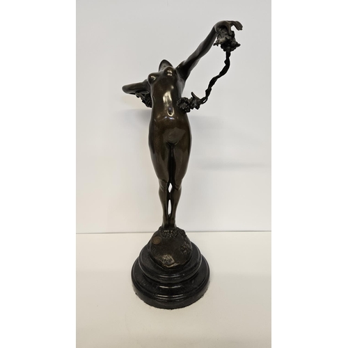 63 - After Harriet Witney Frishmuth, American (1880-1980); A The Vine, the mid brown patinated bronze fig... 