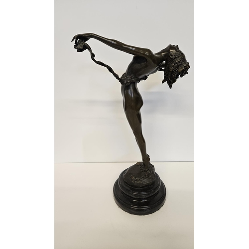 63 - After Harriet Witney Frishmuth, American (1880-1980); A The Vine, the mid brown patinated bronze fig... 