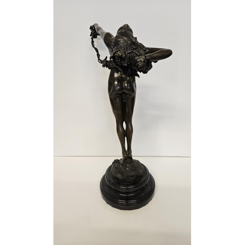 63 - After Harriet Witney Frishmuth, American (1880-1980); A The Vine, the mid brown patinated bronze fig... 