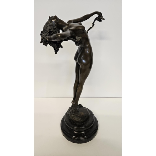 63 - After Harriet Witney Frishmuth, American (1880-1980); A The Vine, the mid brown patinated bronze fig... 