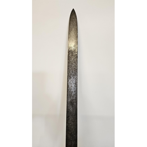 98 - Royal Navy 1804 Pattern Battle of Trafalgar Period Boarding Cutlass. Straight flat blade, 74cm long,... 