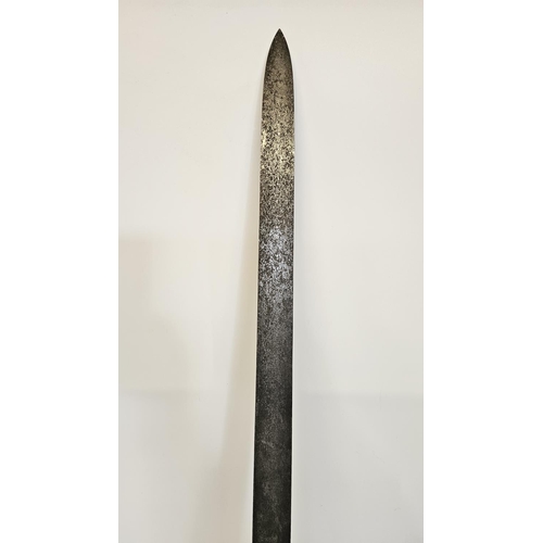 98 - Royal Navy 1804 Pattern Battle of Trafalgar Period Boarding Cutlass. Straight flat blade, 74cm long,... 