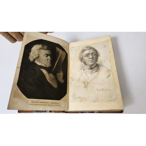 106 - The Works of William Makepeace Thackeray 21 volumes half-titles, plates and illustrations, some ligh... 