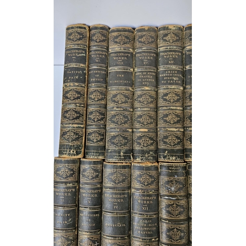 114 - The Works of William Makepeace Thackeray in Twenty Two Volumes Published by Smith, Elder & Co 1869. ... 