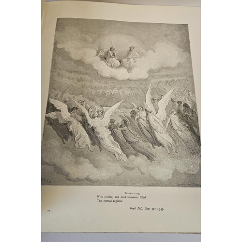 115 - Milton's Paradise Lost Illustrated by Gustave Dore edited with notes and a life of Milton by Robert ... 