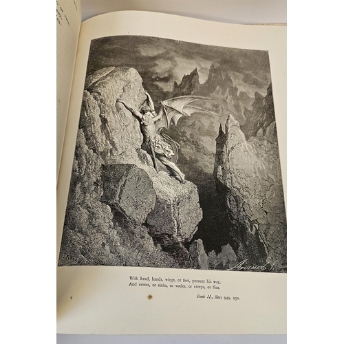 115 - Milton's Paradise Lost Illustrated by Gustave Dore edited with notes and a life of Milton by Robert ... 