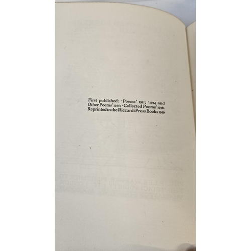 117 - The Collected Poems of Rupert Brooke Limited edition 420 of 1000 with original dust jacket. Printed ... 