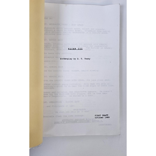 124 - Alien 3 Screenplay by W W Twohy (unproduced) First Draft October 1989