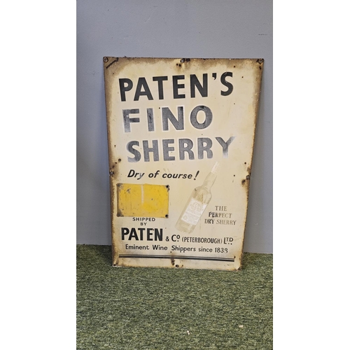 133 - Set of 5 Antique Advertising signs for Paten & Co (Peterborough) Ltd Shippers & Blenders since 1838 ... 