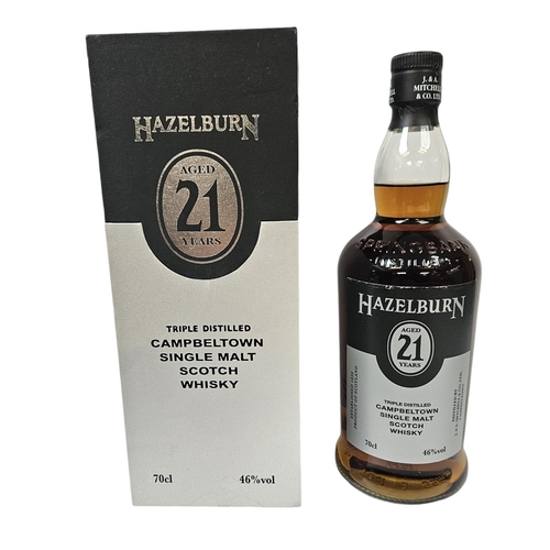 140 - Hazelburn Aged 21 Year Triple distilled Campbelltown Single Malt Scotch Whiskey 70cl 46% Vol Boxed