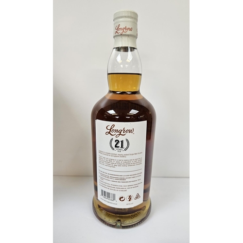 141 - Longrow 21 Year Old Peated Campbeltown Single Malt Scotch Whisky 70cl 46% Vol boxed.